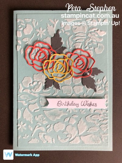 Stampin' Cat CI34 Detailed Floral Thinlits Embossing Paste
