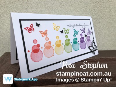 #stampin_cat #socialstamping #beautyabounds #rainbowcard #stampinup