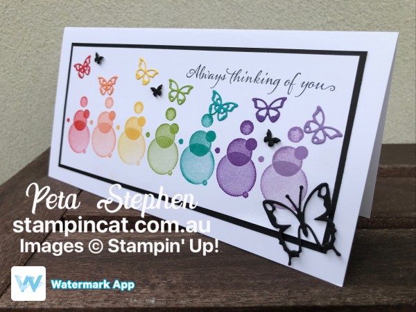 #stampin_cat #socialstamping #beautyabounds #rainbowcard #stampinup