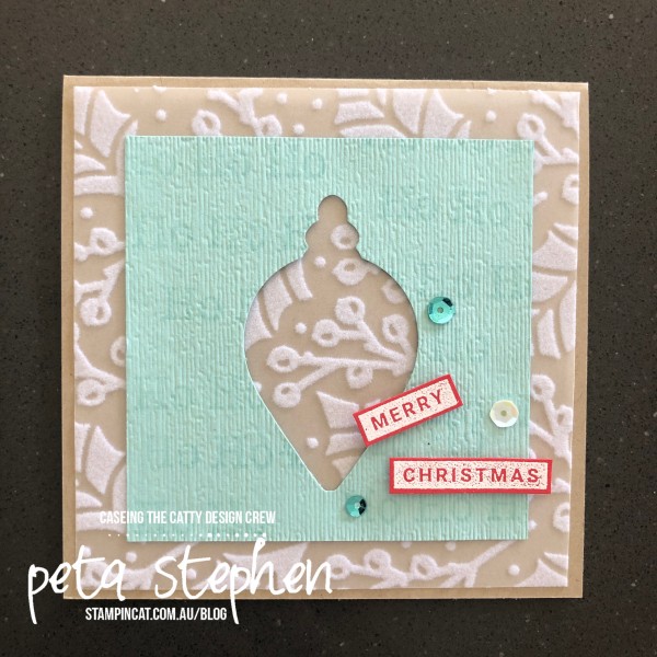 #stampin_cat #ctc287 #gleamingornaments #plushpoinsettia #christmascard #stampinup