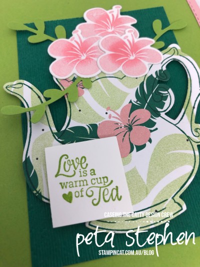Stampin' Cat CTC216 Tea Time Framelits Tropical Chic Stampin' Up!