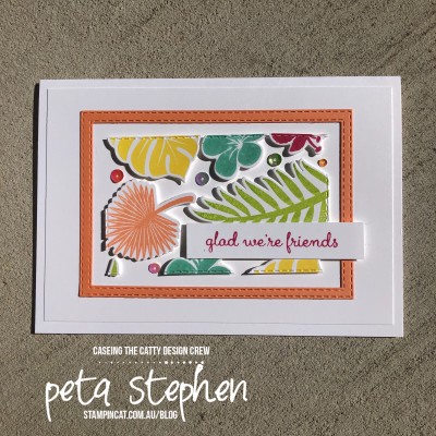 #stampin_cat #ctc231 #tropicalchic #floatingframe #stampinup