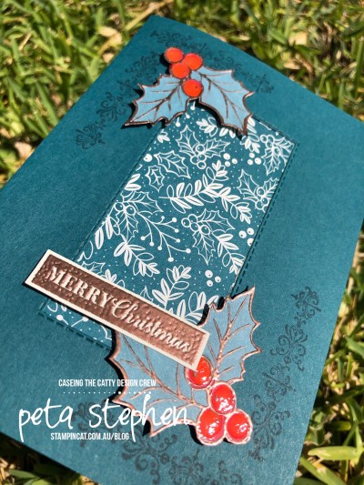 #stampin_cat #ctc256 #brightlygleaming #christmasholly #stampinup